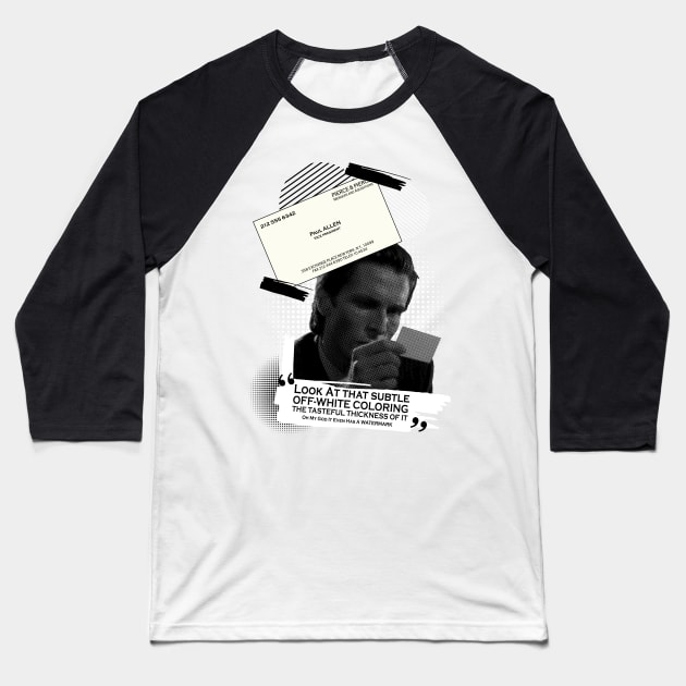 Paul Allen's Business Card Baseball T-Shirt by Meta Cortex